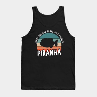 Zähne Piranha fleischfressender Fisch Unterwasser Tank Top